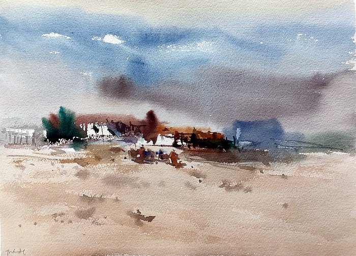 Watercolour Desde las olas