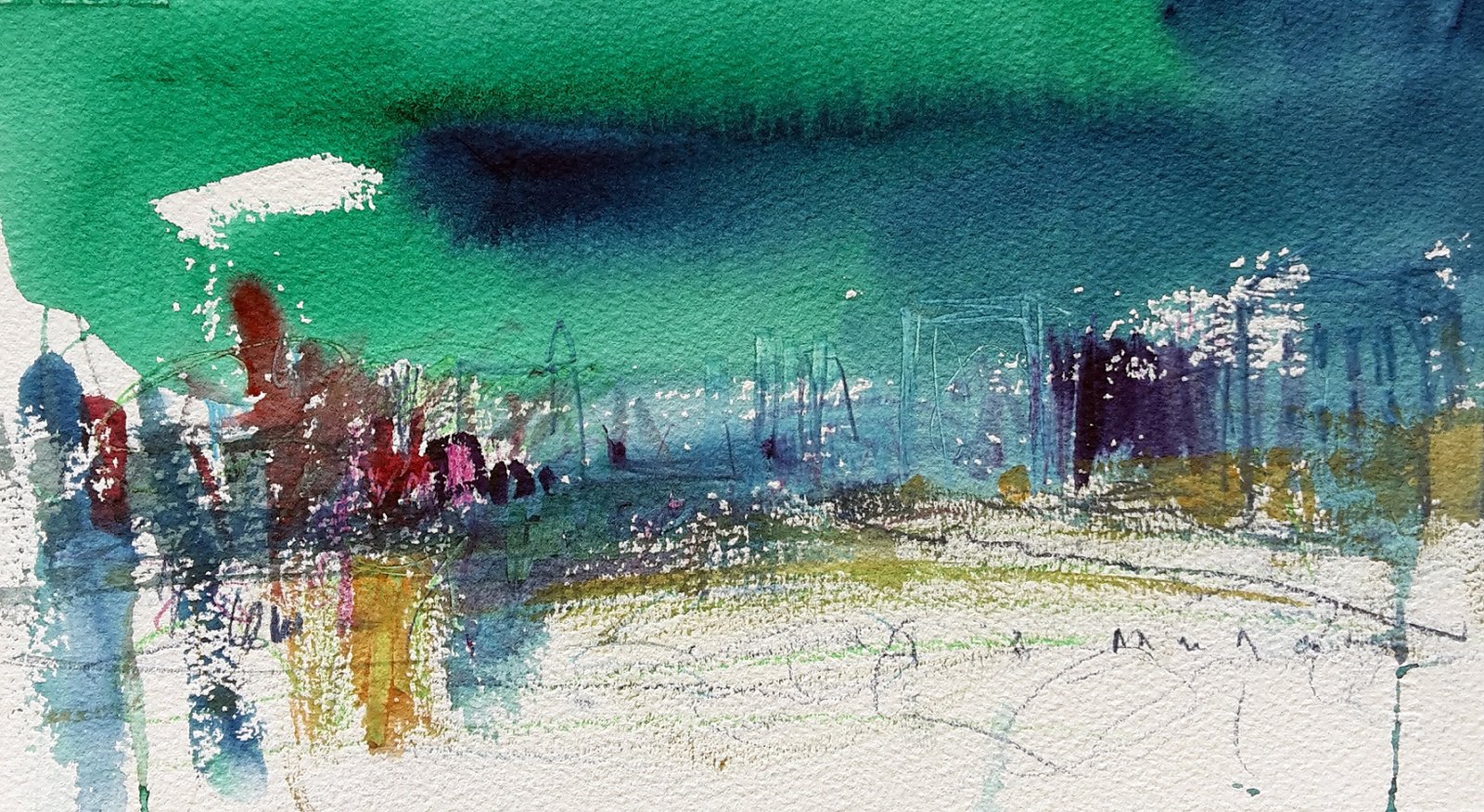 Watercolour La ciudad esmeralda