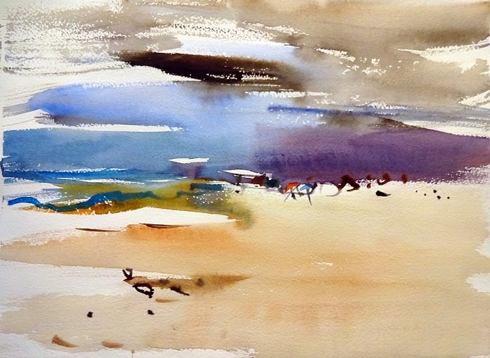 Watercolour October wind